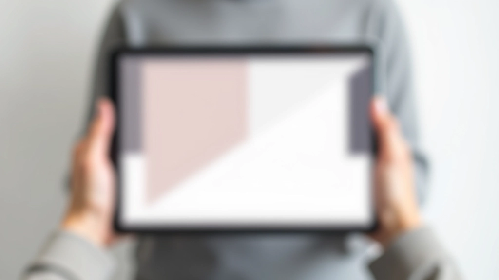 Tablet zobrazující responzivní web design s diagonálními prvky na mobilní obrazovce